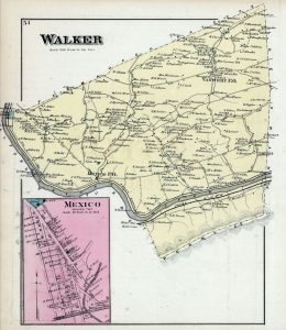 historical map of walker township
